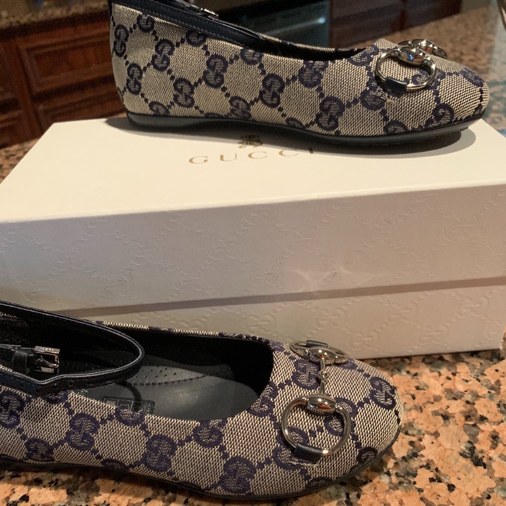 Gucci Navy Blue Kids Shoe